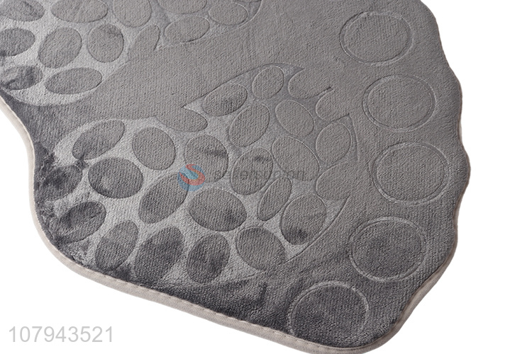 High quality gray plush floor mat household non-slip mat