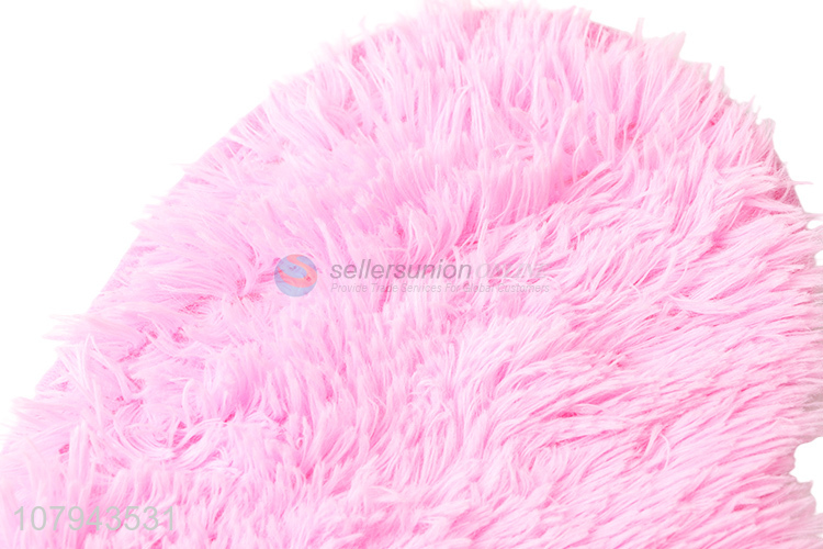 New arrival pink love plush floor mat household non-slip mat