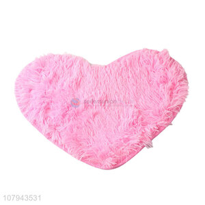 New arrival pink love plush floor mat household non-slip mat