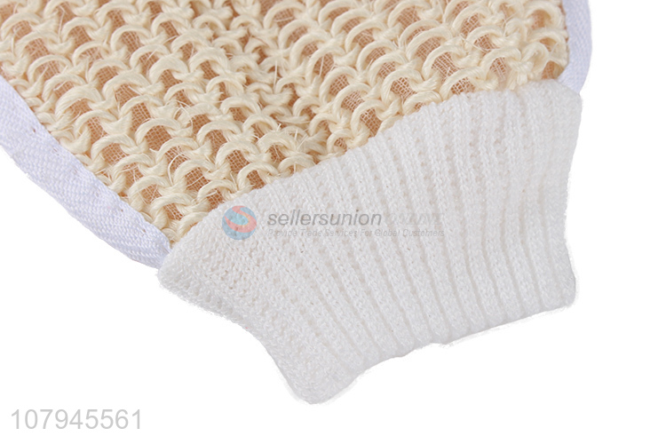 China wholesale deep cleansing scrubbing sisal bath gloves for adults