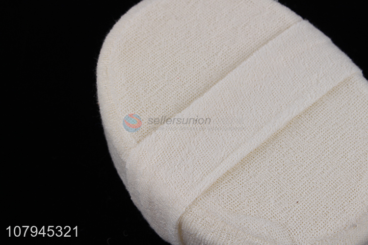 Most popular soft body scrubber shower bath sponge linen pads