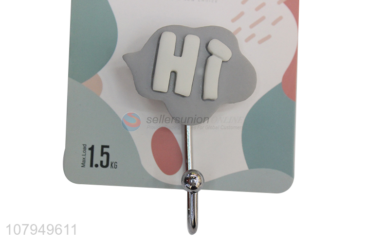 Good price gray cartoon sucker hook fashion decorative sticky hook