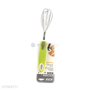 Good quality large manual stainless steel egg beater egg whisk