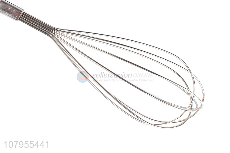 Wholesale small stainless steel egg whisk/beater with plastic handle