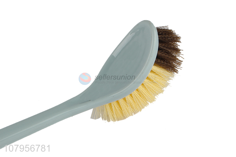 Hot sale gray plastic brush household long handle toilet brush