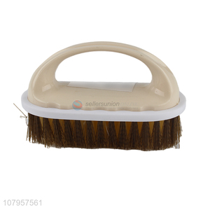 New design beige plastic laundry brush universal hanging brush