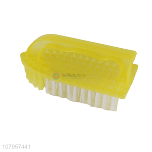 Yiwu wholesale yellow plastic cleaning brush universal laundry brush