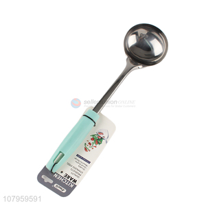 Top Quality Cooking Utensil Stainless Steel Soup Ladle With Plastic Handle