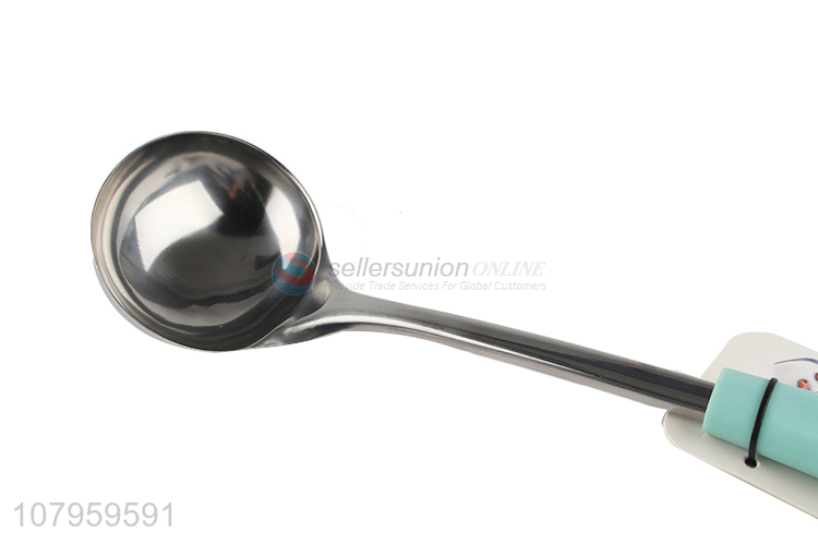 Top Quality Cooking Utensil Stainless Steel Soup Ladle With Plastic Handle