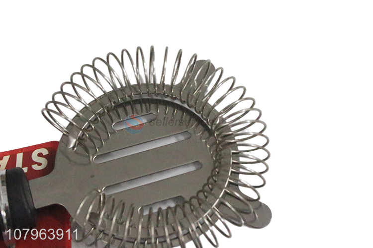 Wholesale stainless steel wine strainer bar ice strainer for sale