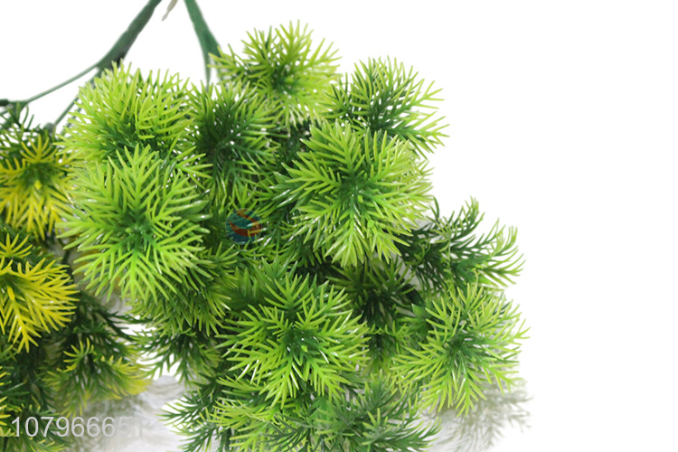 China Exports Green Creative Golden Vanilla Imitation Plant Decoration