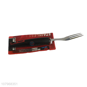 New Arrival Non-Slip Handle Meat Fork Stainless Steel Fork