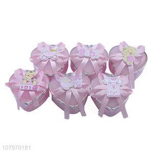 Good quality heart shape cartoon baby jewelry box storage cases