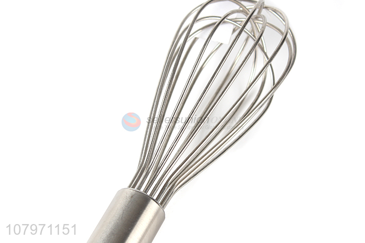 New arrival stainless steel egg whisk blender with plastic handle