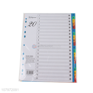 Wholesale from china color paper index dividers with cheap price