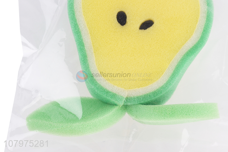 High quality pear shape baby bath sponge bathroom product