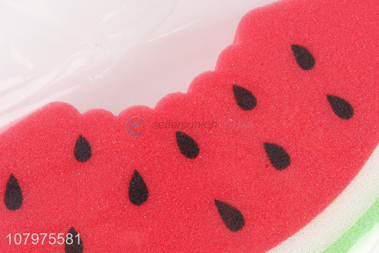 China factory watermelon shape bath sponge kids shower sponge