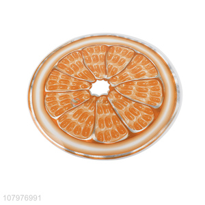 Fashion Style Orange Cross Section PVC Placemat Wholesale