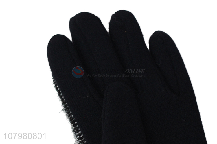 Good Sale Comfortable Winter Plush Windproof Warm Gloves For Women