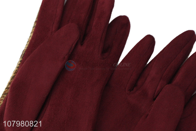 Hot Sale Fashion Ladies Outdoor Leisure Gloves Winter Warm Gloves