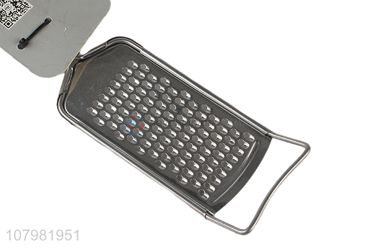 Wholesale silver stainless steel grater with long handle ginger wire planer