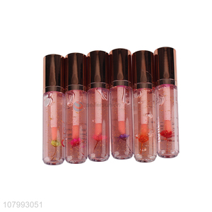 Good quality hydrating moisturizing  lip oils with dried flowers