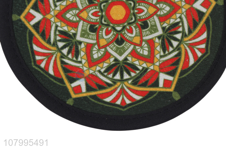 New retro design printed insulation pad round coaster