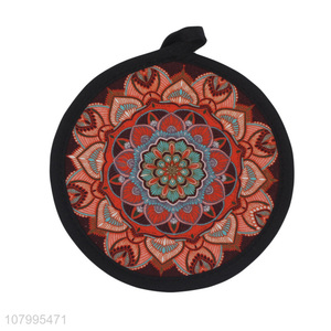 Factory direct sale printed placemat household round insulation pad