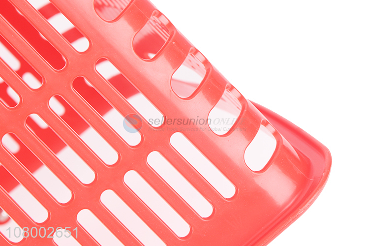 New arrival utility plastic shopping basket with thick galvanized handles