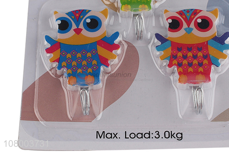 Good quality seamless wall mounted hooks plastic adhesive hooks