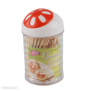 Good wholesale price plastic bottled toothpicks portable household toothpicks