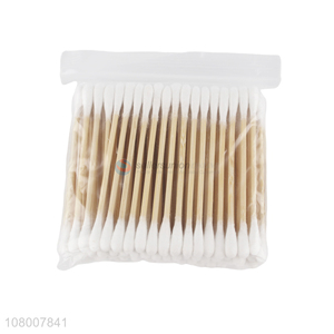 Most popular personal care cleaning wooden stick cotton swabs wholesale