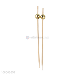 Yiwu factory bamboo food fruit toothpick for party decoration