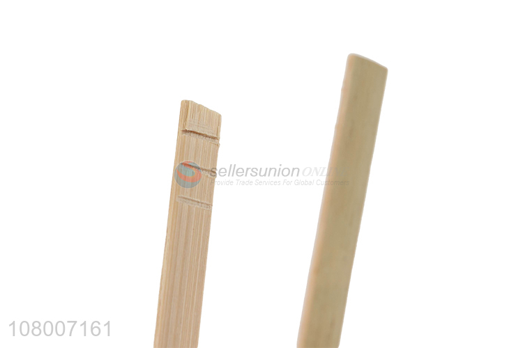 Good quality natural color bamboo food tongs bread tongs wholesale