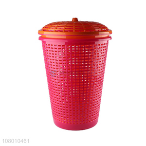 Wholesale plastic round dirty clothes laundry storage basket