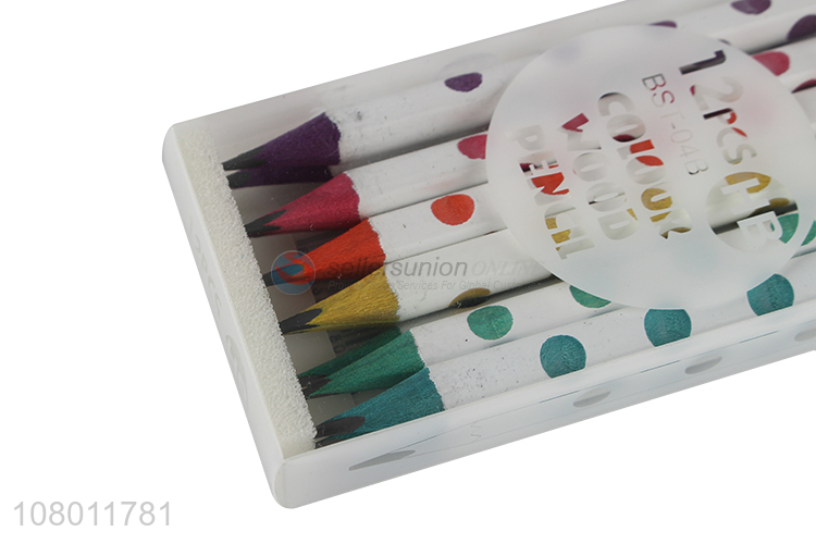 Low price wholesale creative color wood pencils student sketch pencils