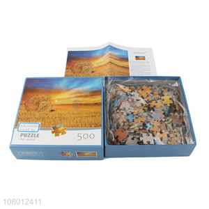 Custom Printed 500 Pieces Educational Jigsaw Puzzles