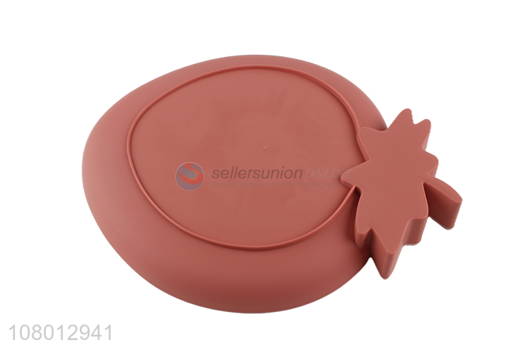 Good price pink plastic fruit plate strawberry plate wholesale