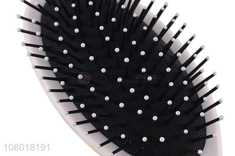 Popular style plastic print hairdressing massage comb for ladies