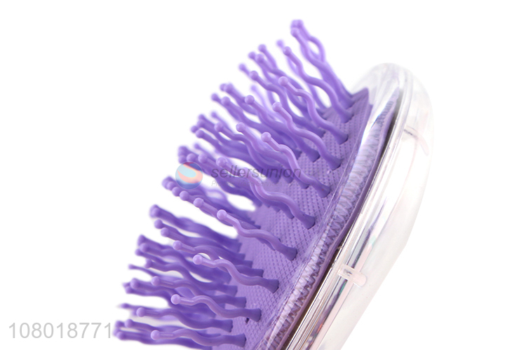 High quality purple plastic comb creative massage comb