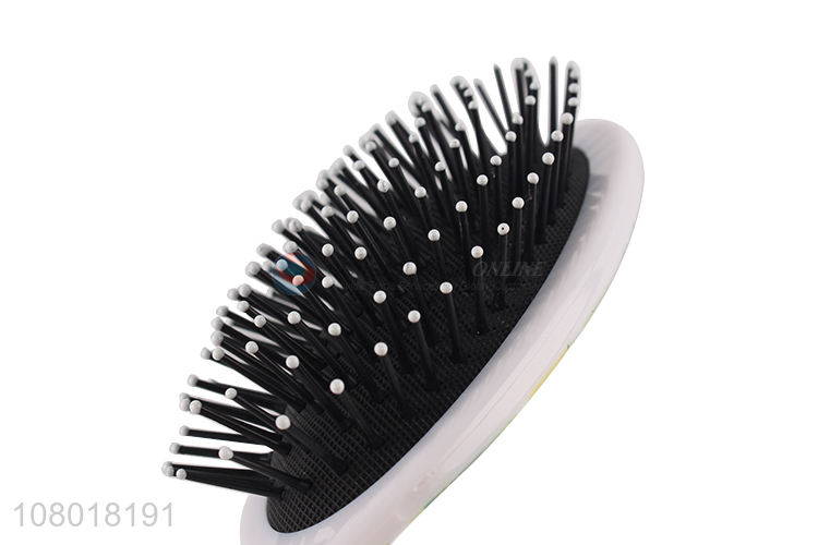 Popular style plastic print hairdressing massage comb for ladies