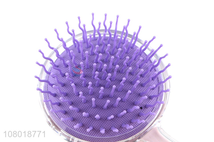 High quality purple plastic comb creative massage comb