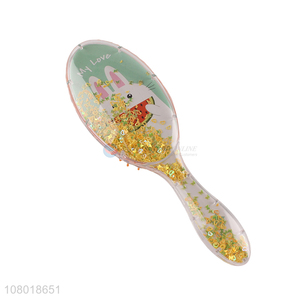 Wholesale plastic cartoon print hairdressing massage comb