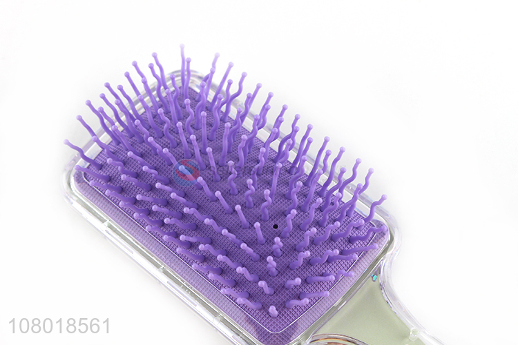 Yiwu wholesale fashion plastic message comb hairdressing comb