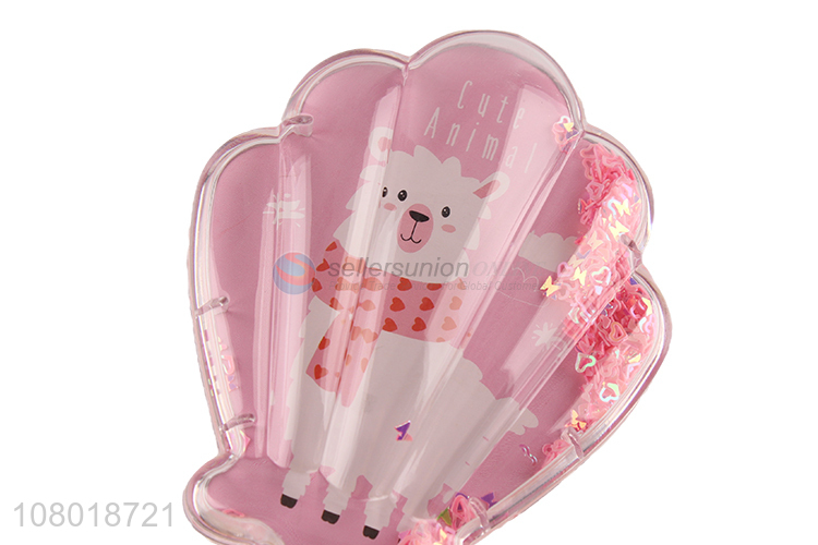 Popular products pink shell hairdressing massage comb for ladies