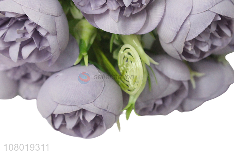 New arrival artificial flower simulation tea rose wedding bouquet