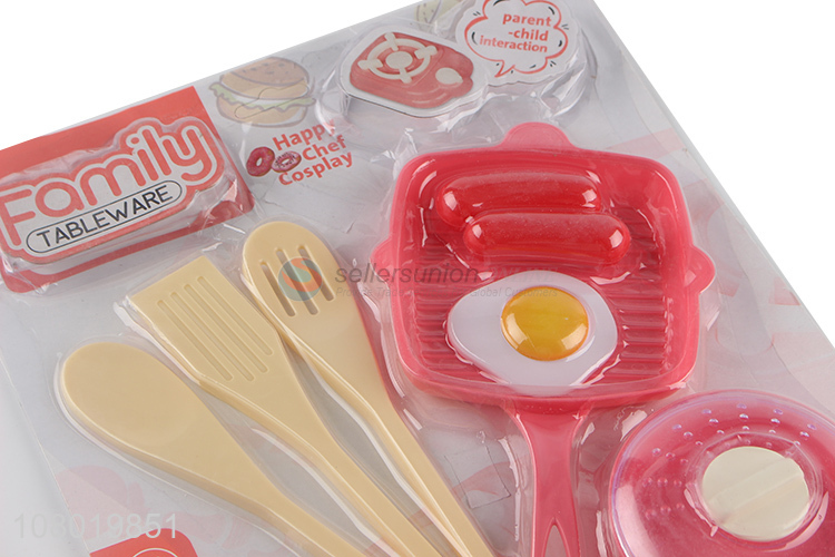 Custom logo plastic kitchen toys pretend play toys plastic cooker toy