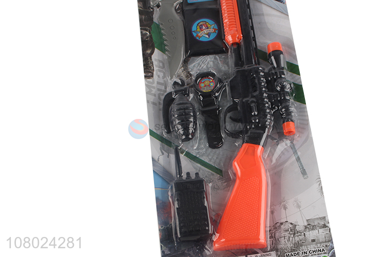 Popular products durable plastic police set gun toys wholesale