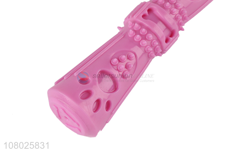 New arrival pink silicone chew toy pet molar toy for sale