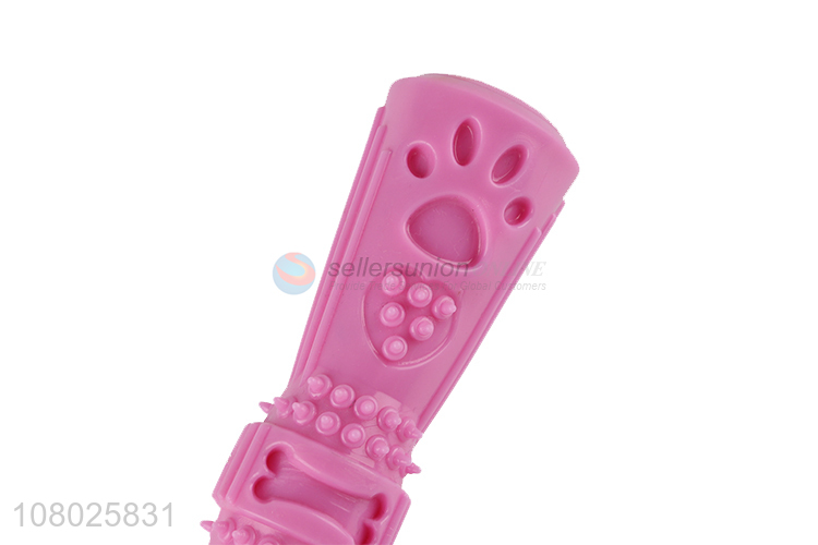 New arrival pink silicone chew toy pet molar toy for sale